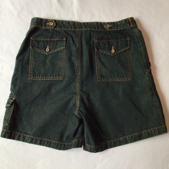 Sonoma - Black denim shorts with orange stitiching - Picture 2 of 5